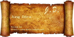 Jung Dóra névjegykártya