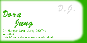 dora jung business card